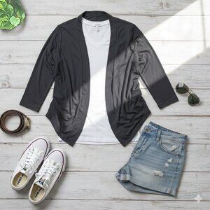 Studio Works Gray Cardigan Sweater